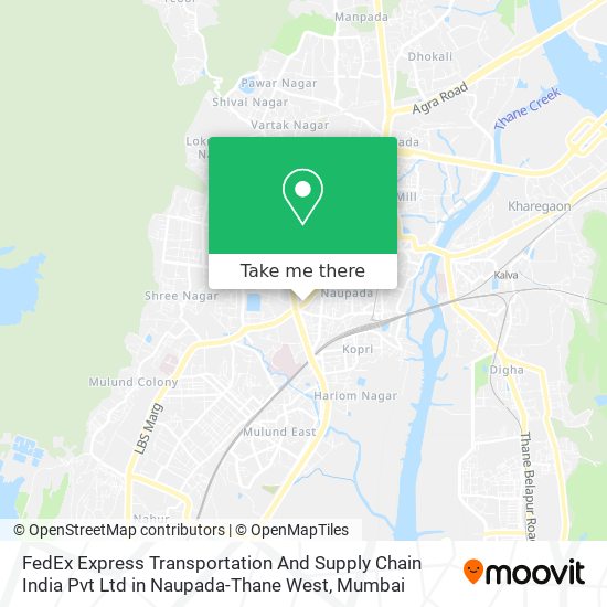 FedEx Express Transportation And Supply Chain India Pvt Ltd in Naupada-Thane West map