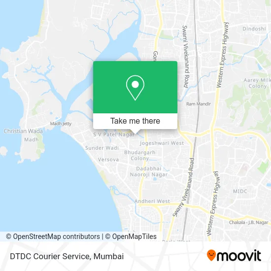 DTDC Courier Service map