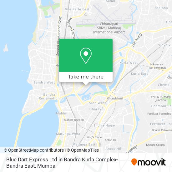 Blue Dart Express Ltd in Bandra Kurla Complex-Bandra East map