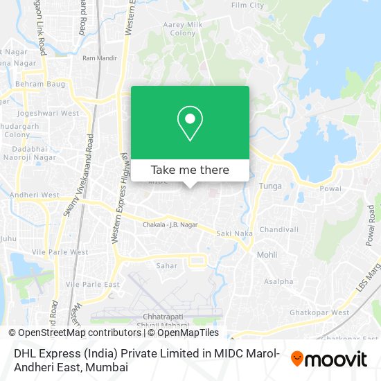 DHL Express (India) Private Limited in MIDC Marol-Andheri East map