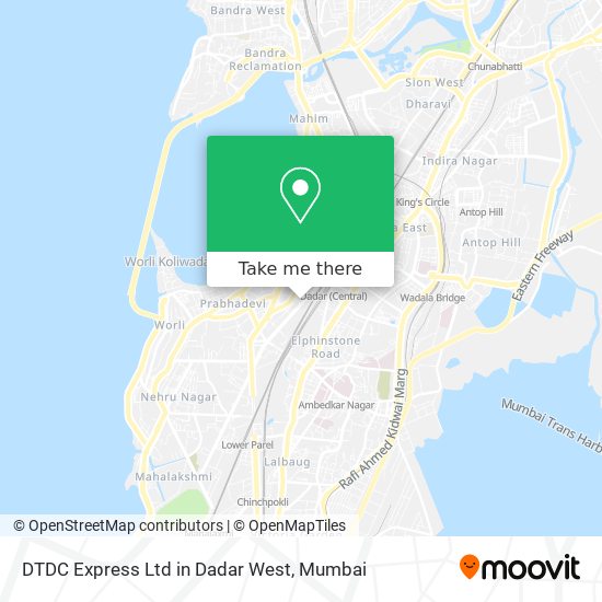 DTDC Express Ltd in Dadar West map