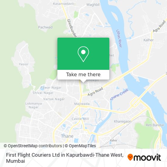 First Flight Couriers Ltd in Kapurbawdi-Thane West map