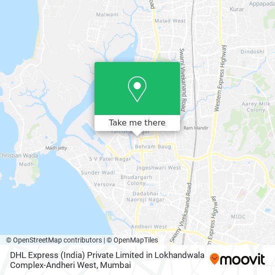 DHL Express (India) Private Limited in Lokhandwala Complex-Andheri West map
