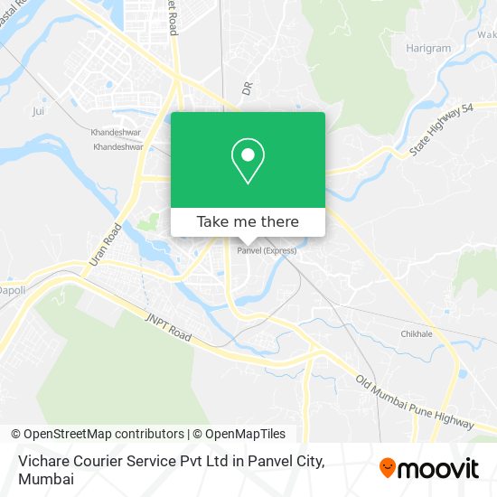 Vichare Courier Service Pvt Ltd in Panvel City map