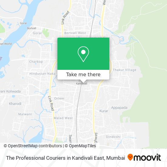 The Professional Couriers in Kandivali East map
