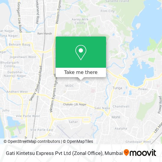 Gati Kintetsu Express Pvt Ltd (Zonal Office) map