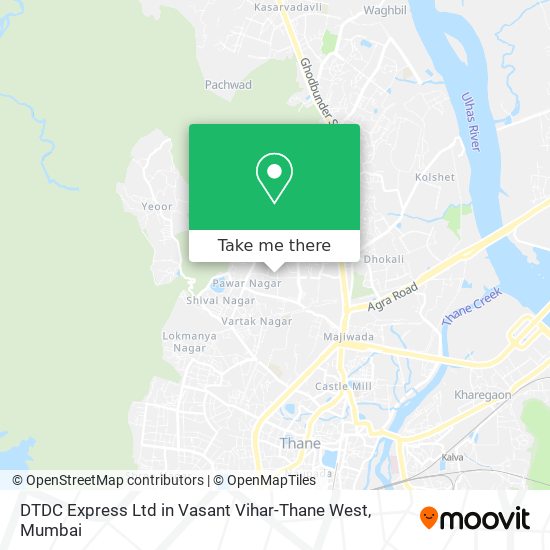 DTDC Express Ltd in Vasant Vihar-Thane West map