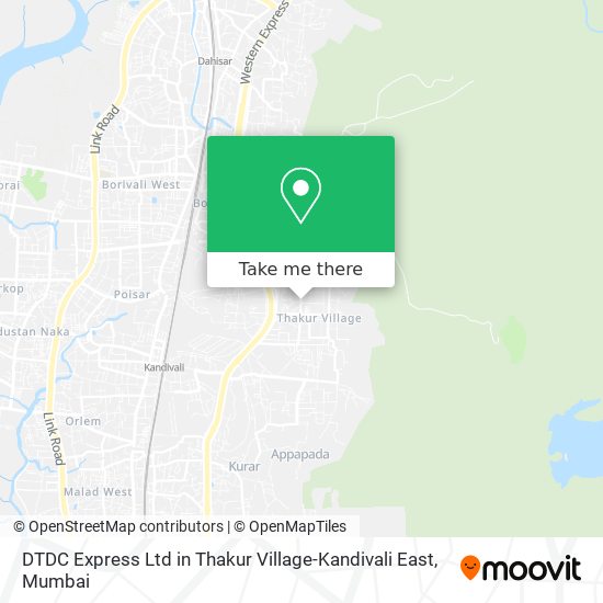 DTDC Express Ltd in Thakur Village-Kandivali East map
