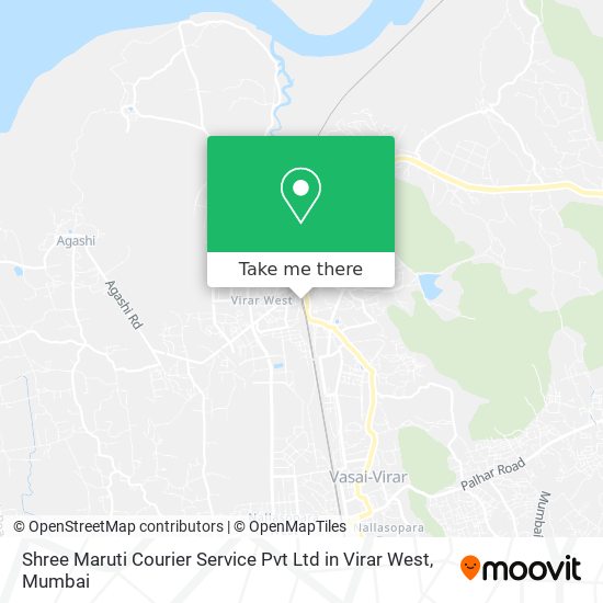 Shree Maruti Courier Service Pvt Ltd in Virar West map