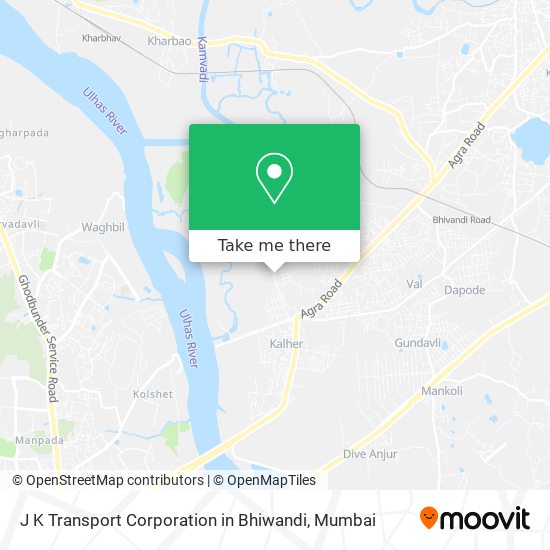 J K Transport Corporation in Bhiwandi map