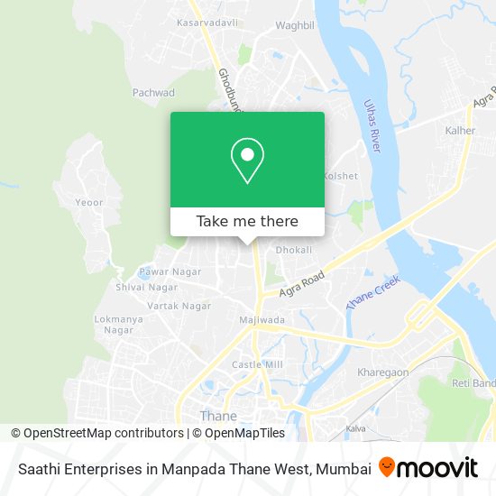 Saathi Enterprises in Manpada Thane West map