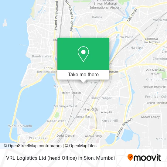 VRL Logistics Ltd (head Office) in Sion map