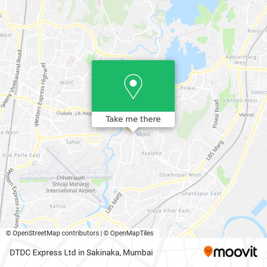 DTDC Express Ltd in Sakinaka map