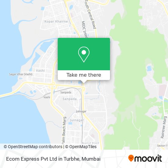 Ecom Express Pvt Ltd in Turbhe map