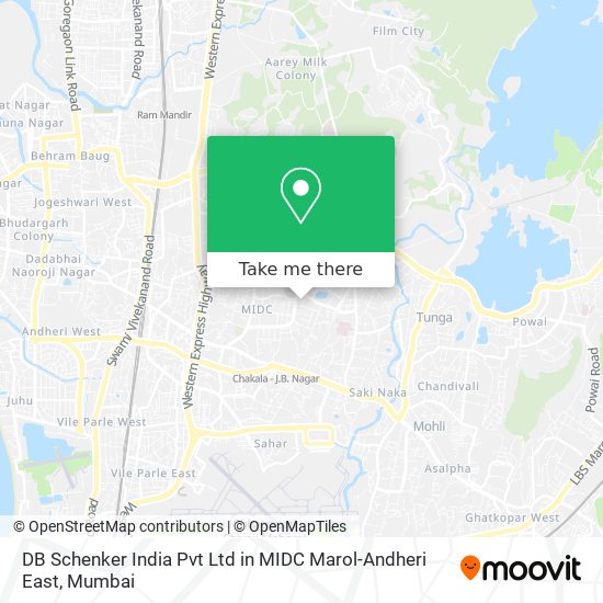 DB Schenker India Pvt Ltd in MIDC Marol-Andheri East map