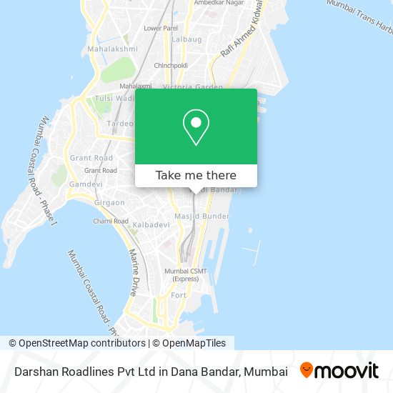 Darshan Roadlines Pvt Ltd in Dana Bandar map