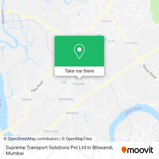 Supreme Transport Solutions Pvt Ltd in Bhiwandi map