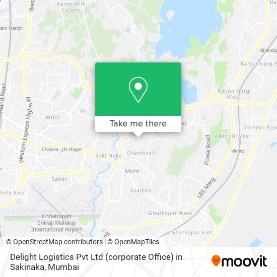 Delight Logistics Pvt Ltd (corporate Office) in Sakinaka map