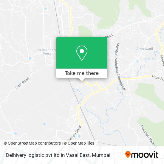 Delhivery logistic pvt ltd in Vasai East map