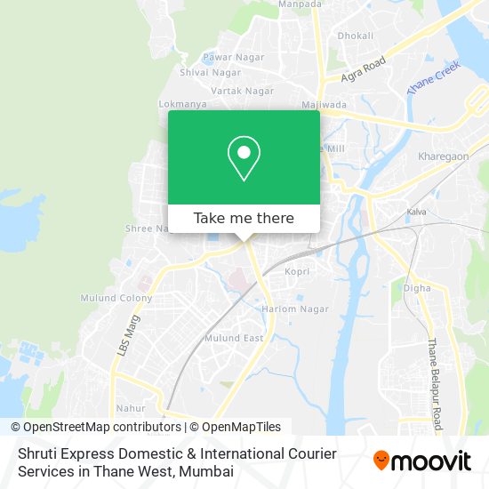 Shruti Express Domestic & International Courier Services in Thane West map