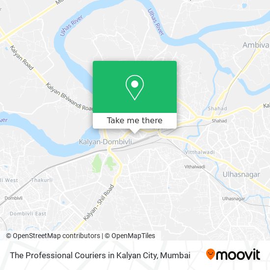 The Professional Couriers in Kalyan City map