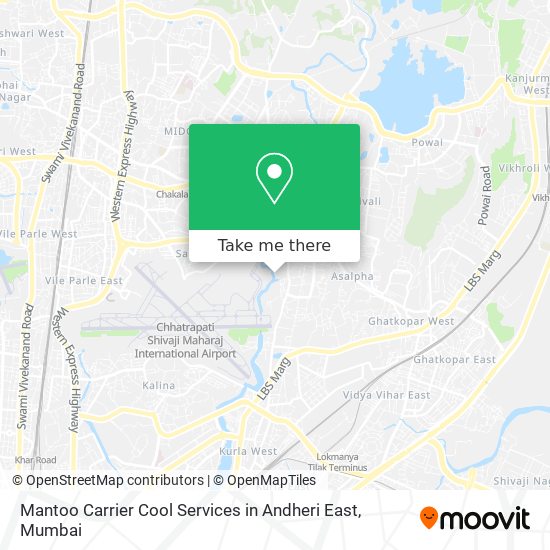 Mantoo Carrier Cool Services in Andheri East map