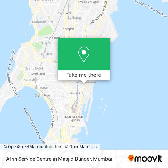 Afrin Service Centre in Masjid Bunder map