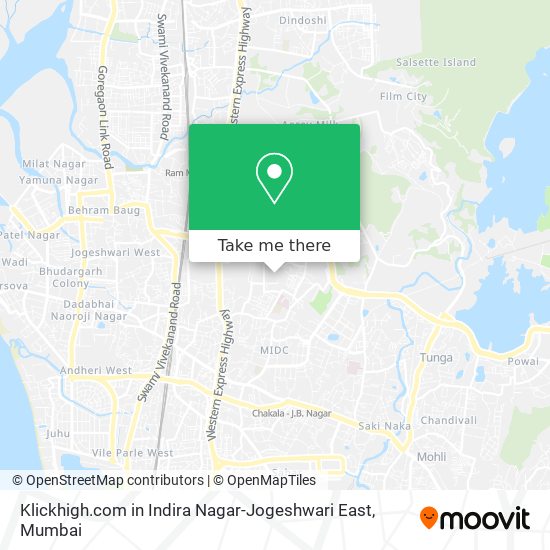 Klickhigh.com in Indira Nagar-Jogeshwari East map