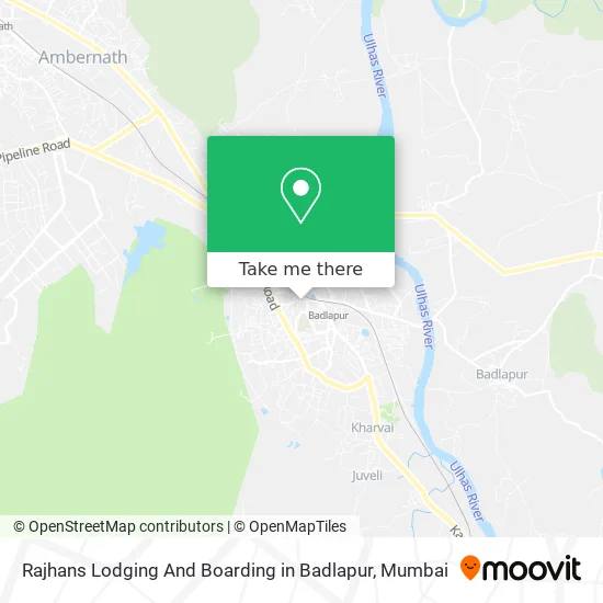 Rajhans Lodging And Boarding in Badlapur map