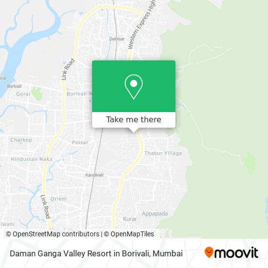 Daman Ganga Valley Resort in Borivali map