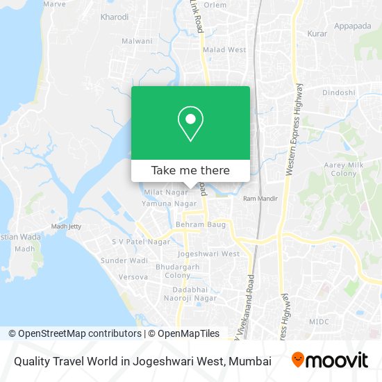 Quality Travel World in Jogeshwari West map