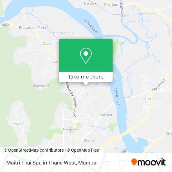 Maitri Thai Spa in Thane West map
