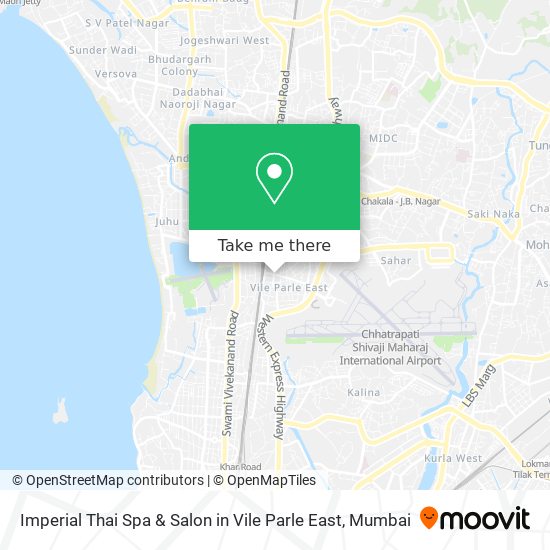 Imperial Thai Spa & Salon in Vile Parle East map