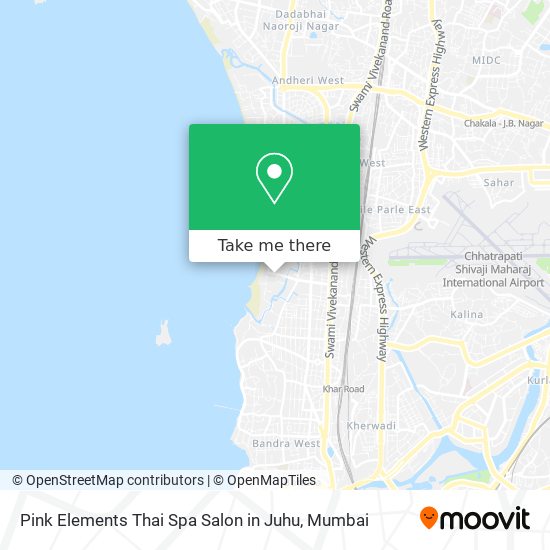 Pink Elements Thai Spa Salon in Juhu map