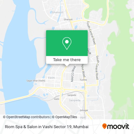 Riom Spa & Salon in Vashi Sector 19 map