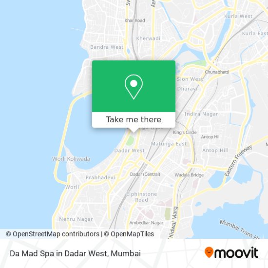 Da Mad Spa in Dadar West map