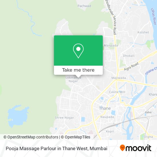 Pooja Massage Parlour in Thane West map