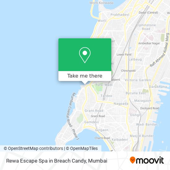 Rewa Escape Spa in Breach Candy map