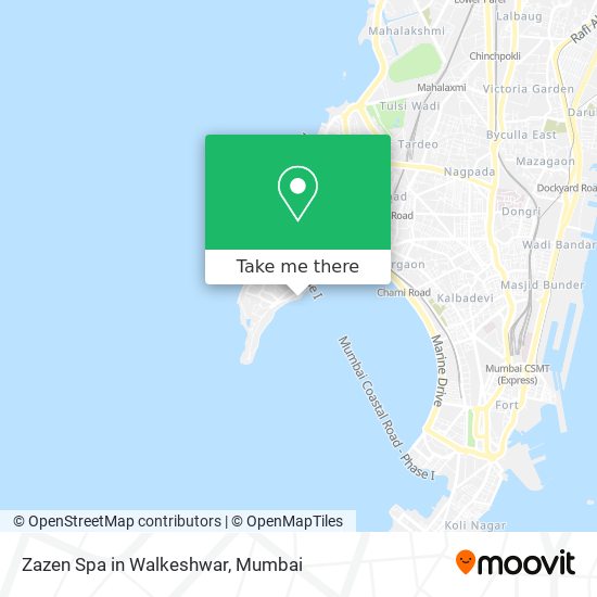 Zazen Spa in Walkeshwar map