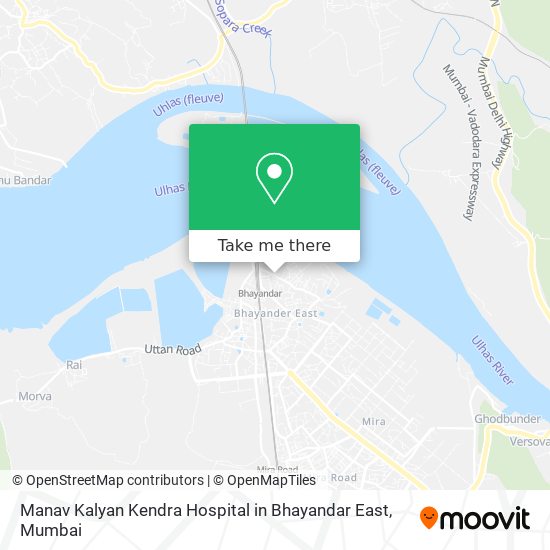 Manav Kalyan Kendra Hospital in Bhayandar East map