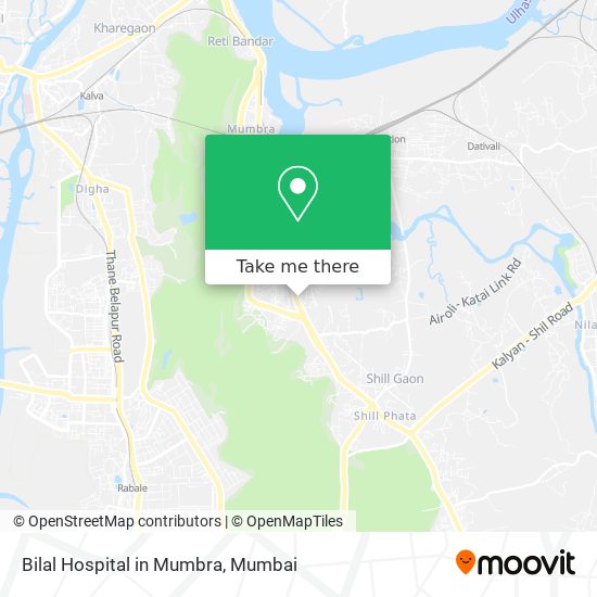 Bilal Hospital in Mumbra map