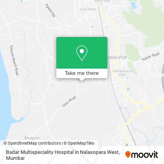 Badar Multispeciality Hospital in Nalasopara West map