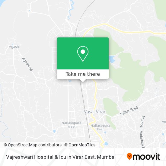 Vajreshwari Hospital & Icu in Virar East map