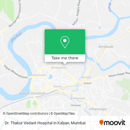 Dr. Thakur Vedant Hospital in Kalyan map