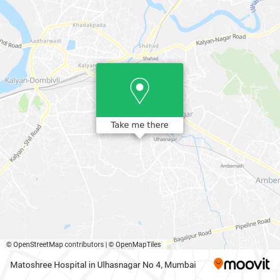 Matoshree Hospital in Ulhasnagar No 4 map
