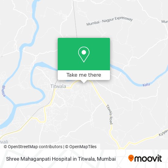 Shree Mahaganpati Hospital in Titwala map