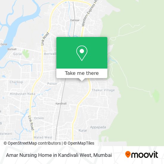 Amar Nursing Home in Kandivali West map