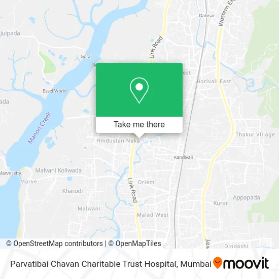 Parvatibai Chavan Charitable Trust Hospital map