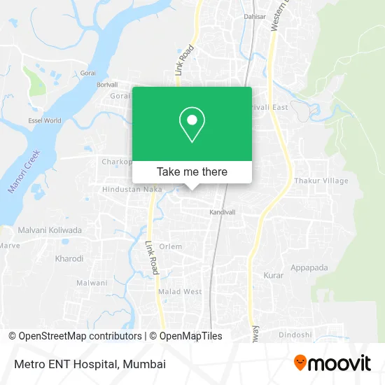 Metro ENT Hospital map