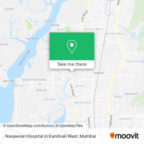 How To Get To Navjeevan Hospital In Kandivali West Mumbai New Link Road Wing A Gandhi Nagar Kandivali West In Charkop By Bus Or Train